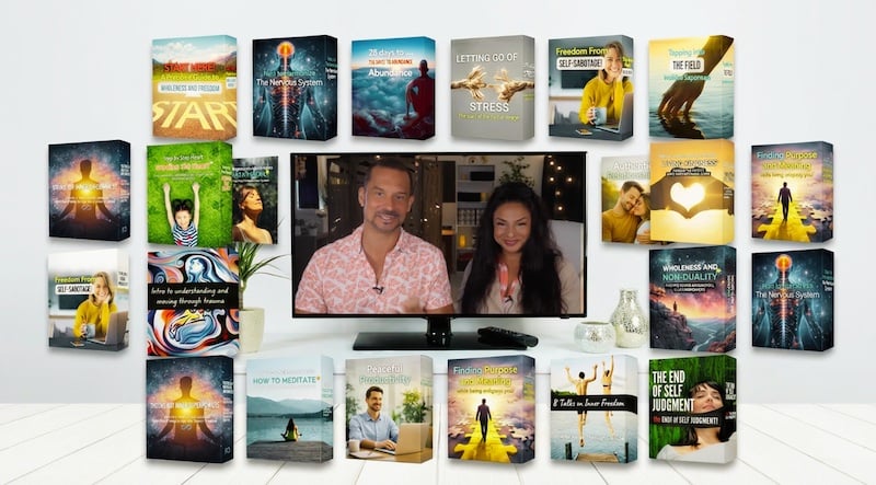 Rudi and Jules with the full Wholality product collection